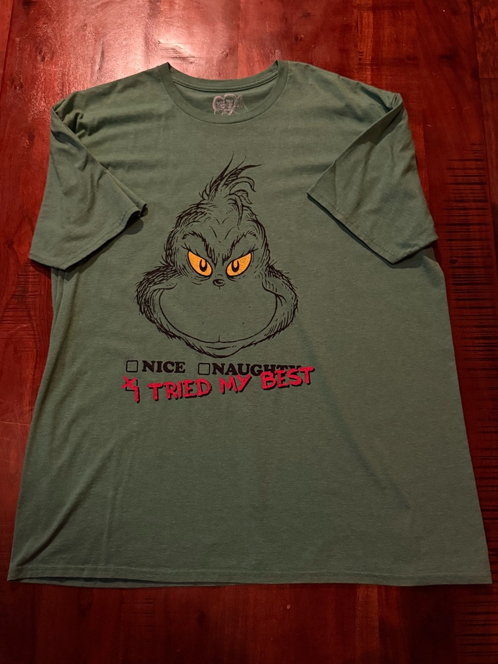 Dr. Seuss The Grinch "I Tried My Best" T-Shirt 2XL
